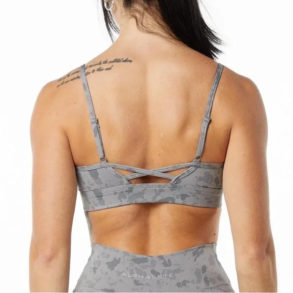 Alphalete Surface Limitless Bra - Size S, Color Pebble - Picture 2 of 6